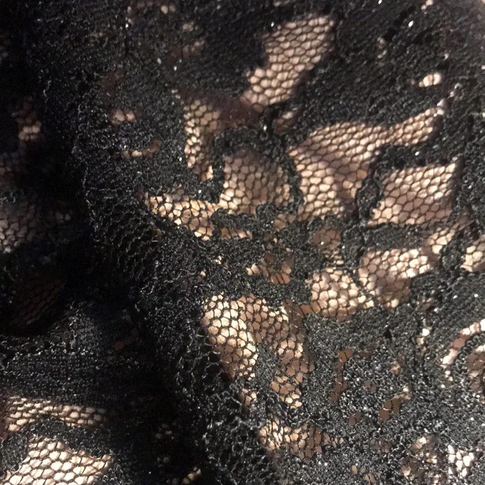 Morgan & Co Jr Body Con Hem Ruffle Evening Dress Lace NWT. Size 3 - Picture 7 of 7